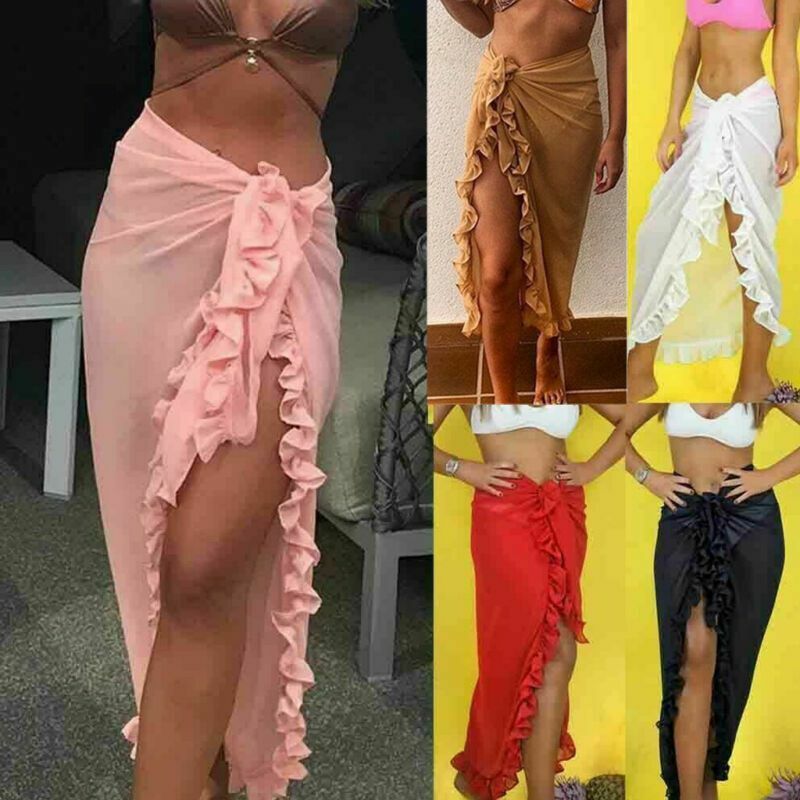 beachwear wrap skirt